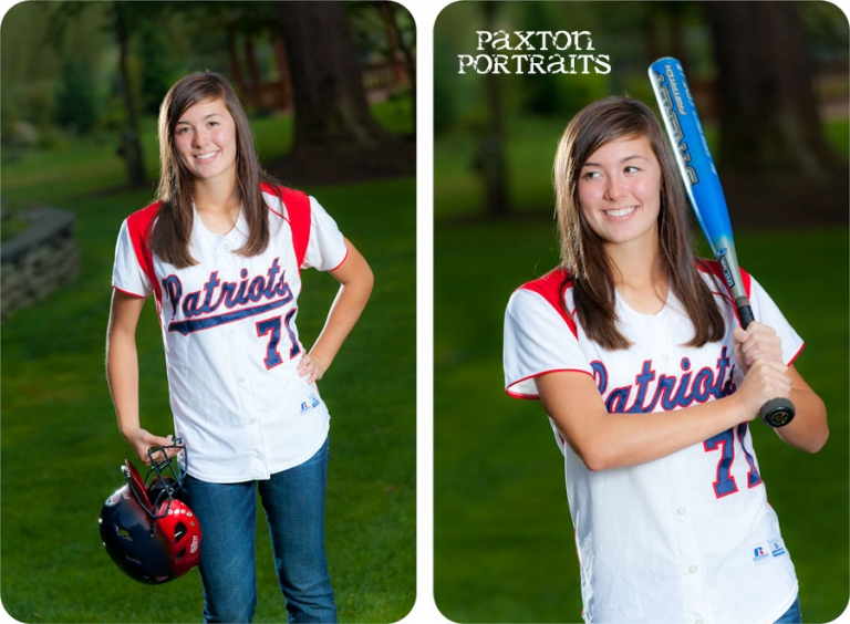 Baseball Senior Portraits for Girls in Snohomish County, Washington