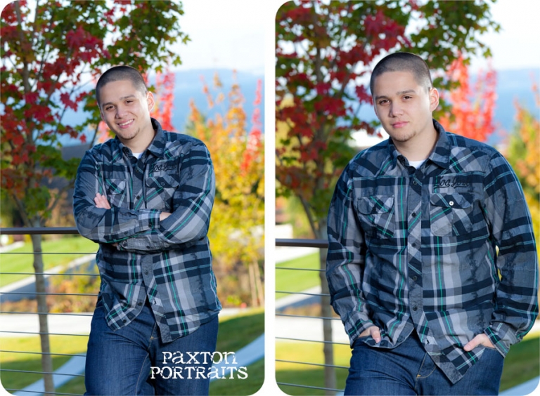 Senior Portraits for Guys at Rose Hill Community Center in Mukilteo
