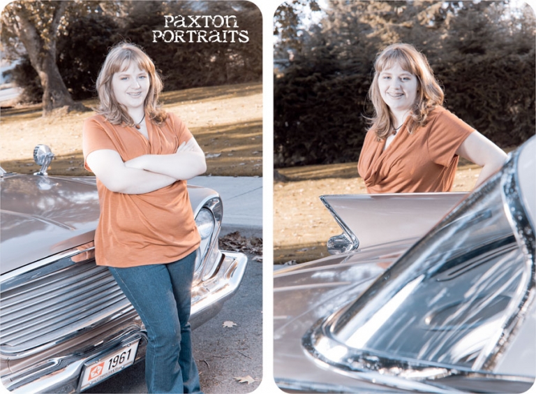 Senior Pictures with a Classic Car in Marysville, Washington