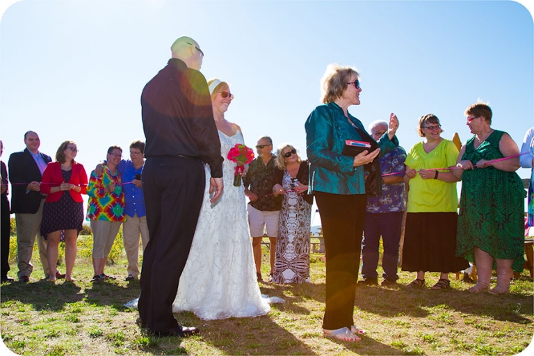 Wedding Ceremony Pictures on Camano Island, Washington