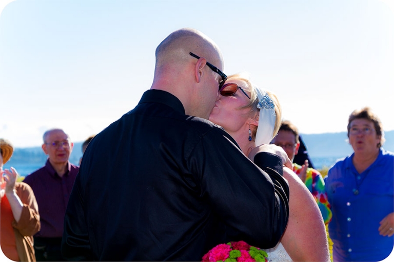 Wedding Kiss Camano Island, WA