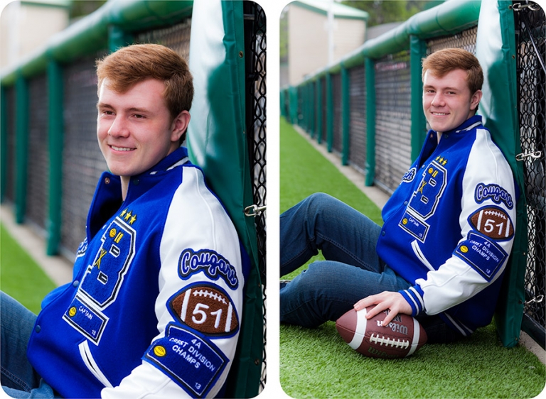Bothell High School Football Player Senior Portraits