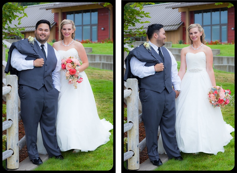 Wedding Bride With Her Husband at Rose Hill Community Center