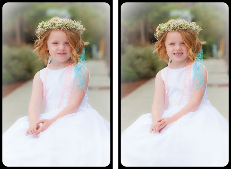 Wedding Flower Girl at Rose Hill Community Center