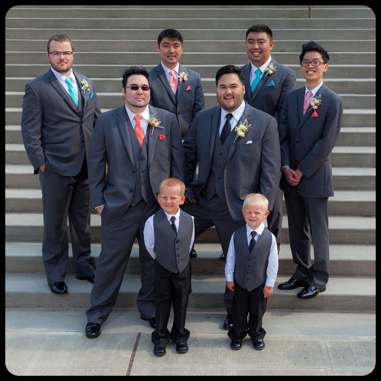 Wedding Groomsman at Rose Hill Community Center in Mukilteo