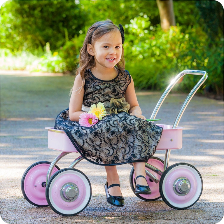 Family Portrait - Daughter in Wagon - Everett, WA