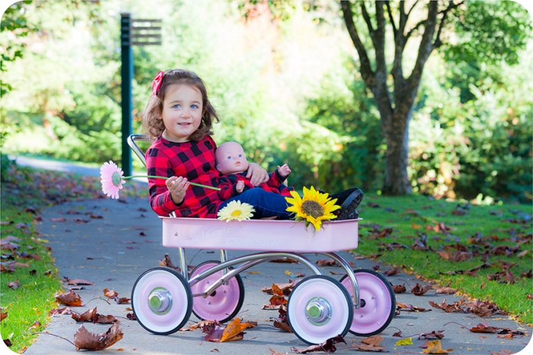 Family Portraits with Two Year Old Girl - Marysville, Washington