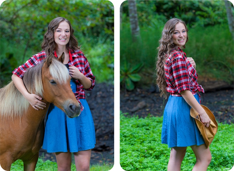 Senior Pictures with a Pony in Arlington, Washington